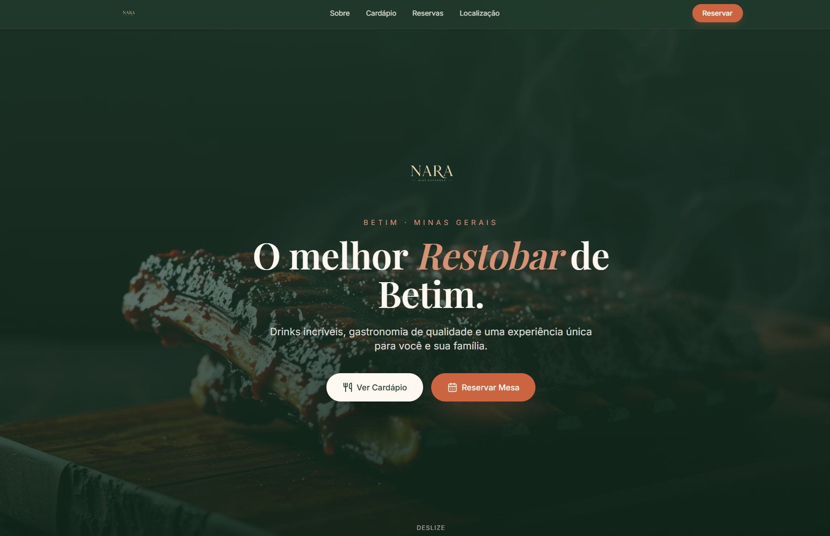 Projeto Nara Ribs — Restaurante